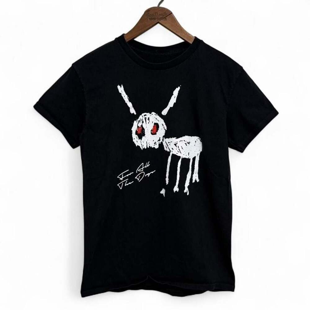Drake For All The Dogs Dog Graphic T-Shirt Small Black